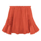 Women's Off-Shoulder Frill Trim Blouse