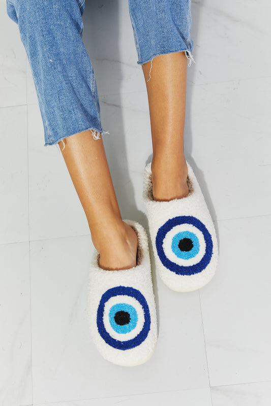 Women's MM Shoes Eye Plush Slipper