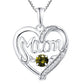 Women's S925 Silver Pulsatile Heart Mother's Day Gift Birthstones Smart Pendant