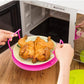 Multi-function microwave oven layered steamer tray rack double-layer insulation tray rack