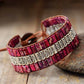 Women's Handmade Triple Layer Natural Stone Bracelet
