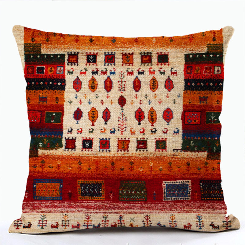 Bohemian Print Pillowcase Ethnic Style Pillows