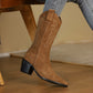 Women's Embroidered Vintage Style Knight Boots