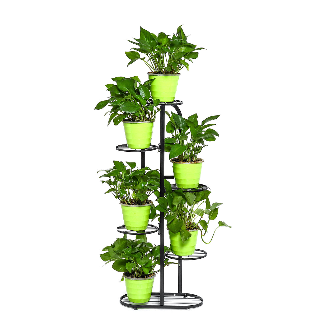 Six Holder Plant Display Shelves for Garden Home Office Indoor Outdoor
