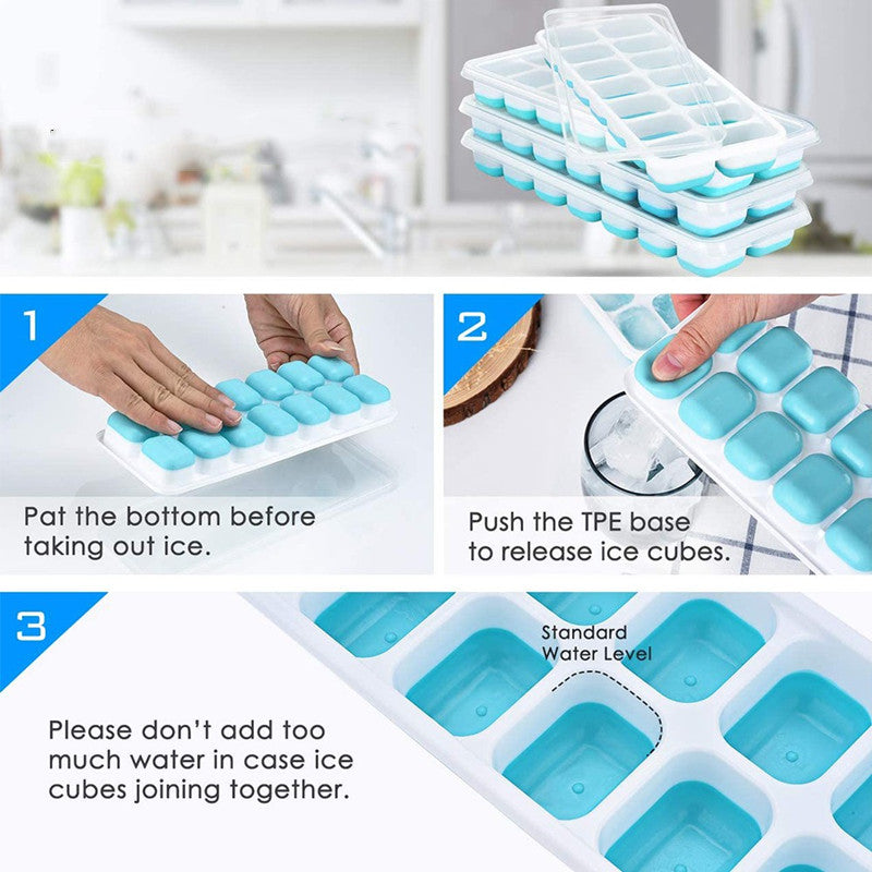 Silicone 14 grid ice tray