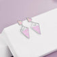 Women's 925 Sterling Silver Geometric With Opal Dangle Drop Stud Earrings Women Girls