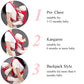 Breathable Front Facing Baby Carrier Comfortable Sling Backpack Pouch Wrap Baby Kangaroo Adjustable