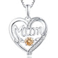 Women's S925 Silver Pulsatile Heart Mother's Day Gift Birthstones Smart Pendant