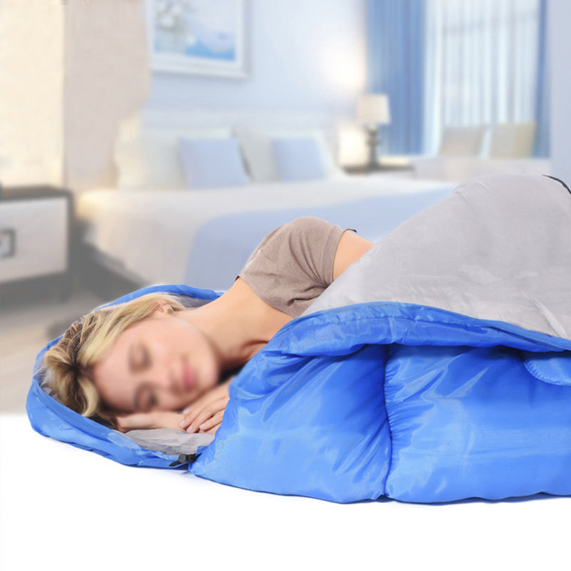 Unisex Waterproof 210x75CM Sleeping Bag Single Person for Outdoor Hiking Camping Warm Soft with Home Suit Case