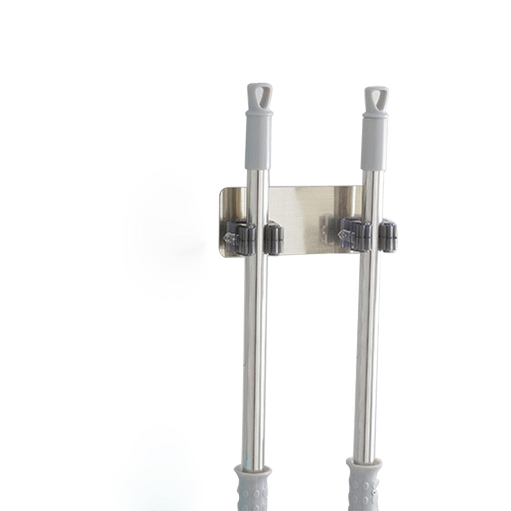 Wall Mounted Mop Organizer Holder Brush Broom Hanger Storage Rack Kitchen Tool