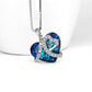 Women's Ocean Heart Peach Heart Clavicle Necklace