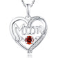 Women's S925 Silver Pulsatile Heart Mother's Day Gift Birthstones Smart Pendant