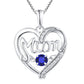 Women's S925 Silver Pulsatile Heart Mother's Day Gift Birthstones Smart Pendant