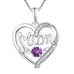 Women's S925 Silver Pulsatile Heart Mother's Day Gift Birthstones Smart Pendant