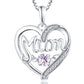 Women's S925 Silver Pulsatile Heart Mother's Day Gift Birthstones Smart Pendant