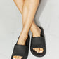 Women's MM Shoes Arms Around Me Open Toe Slide in Black