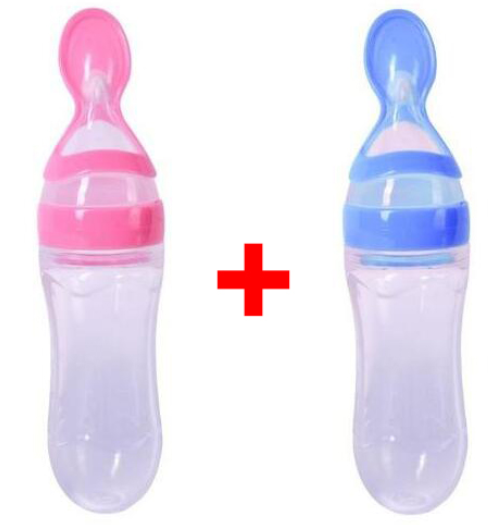 Silicone Training Rice Spoon, Infant Cereal Food Supplement, Safe Feeder