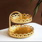 Pastry Tray Storage Tray Double Layer Creative Personality Fashion Living Room Household