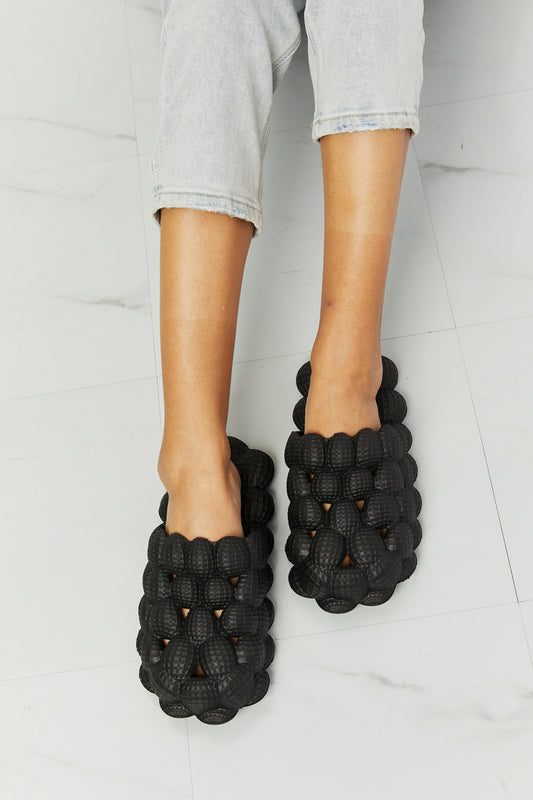Women's NOOK JOI Laid Back Bubble Slides in Black
