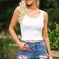 Women's Printed Patch Raw Hem Denim Jean Shorts