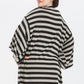 Women's Striped Cardigan With Kimono Style Sleeves