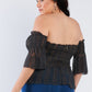 Women's Off The Shoulder Plus Size Top (2X & 3X Only)