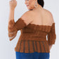 Women's Off The Shoulder Plus Size Top