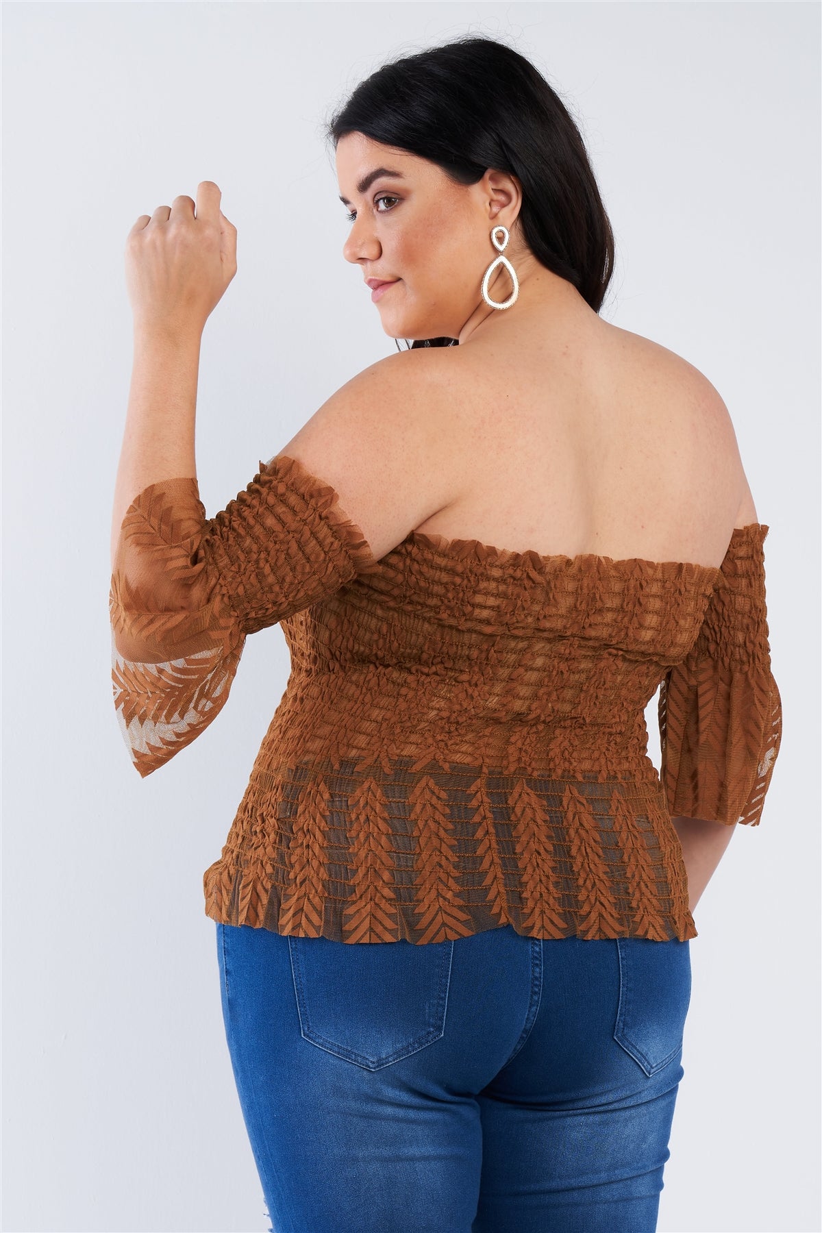 Women's Off The Shoulder Plus Size Top