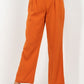 Women's High Waist Paper Bag Wide Pants