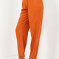 Women's High Waist Paper Bag Wide Pants