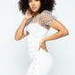 Women's Stretchable Tight Mini Dress With Hot-fix Details And Center Back Open Zippered