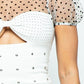 Women's Stretchable Tight Mini Dress With Hot-fix Details And Center Back Open Zippered