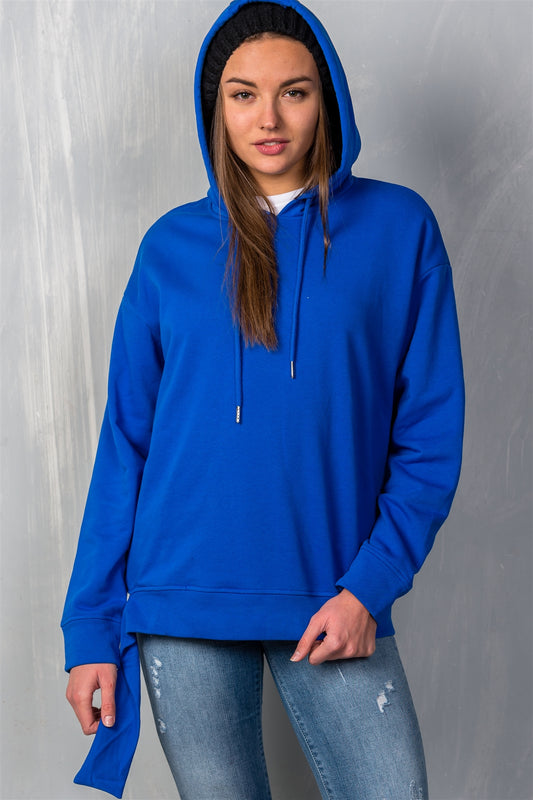 Women's Uneven Hem Graphic "Venice" Pullover Hoodie