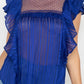 Women's Short Sleeve Ruffle Shadow Top