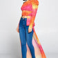 Women's Tie Dye One Shoulder Top