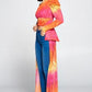 Women's Tie Dye One Shoulder Top