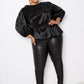 Women's Voluminous Top With Waist Tie (3X Only)