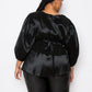 Women's Voluminous Top With Waist Tie (3X Only)