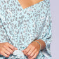 Women's Leopard and Letter Printed Knit Top