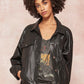 Women's Faux Leather Jacket