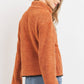 Women's Long Sleeve Half Zipper Pullover Loopie Terry