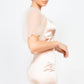 Women's Lace Sleeves Back Zipped Mini Dress (M Only)