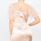 Women's Lace Sleeves Back Zipped Mini Dress (M Only)