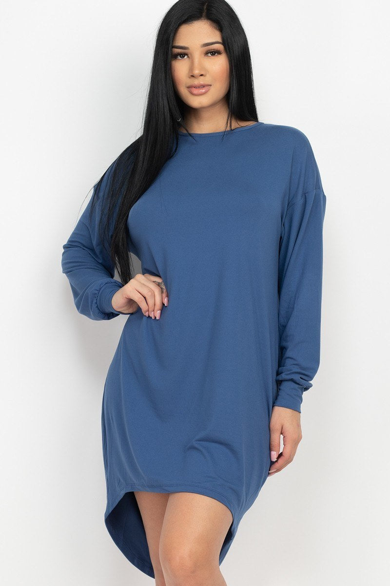 Women's Cozy High Low Dress