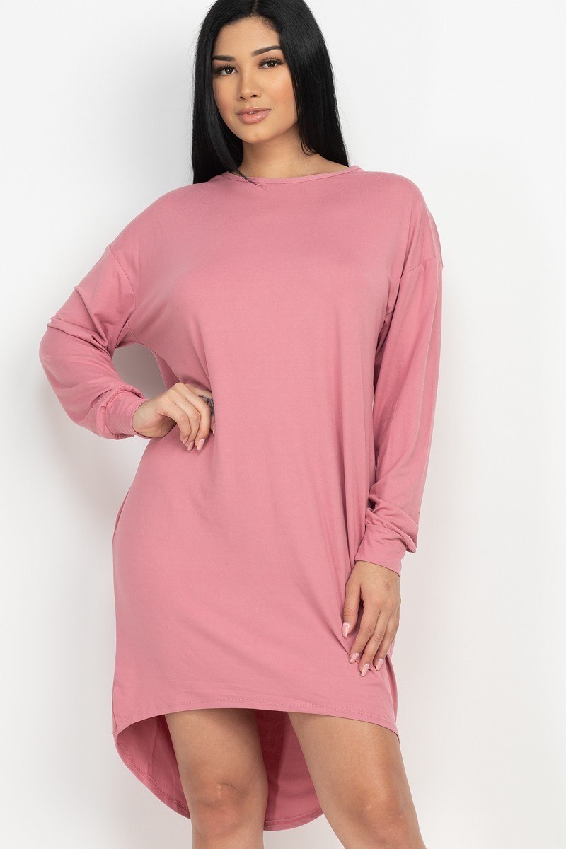 Women's Cozy High Low Dress