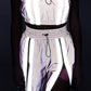 Women's Cropped Mini Tube Top/lined Thigh Length Shorts Set