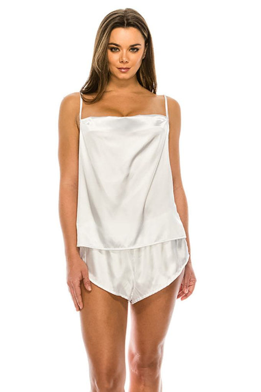 Women's Satin Lingerie Short Set