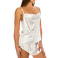 Women's Satin Lingerie Short Set
