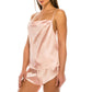 Women's Satin Lingerie Short Set