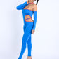 Women's Color Binding Detailed Cutout Jumpsuit